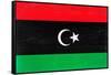 Libya Flag Design with Wood Patterning - Flags of the World Series-Philippe Hugonnard-Framed Stretched Canvas
