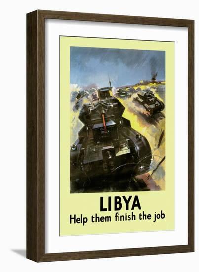 Libya: Help Them Finish the Job-null-Framed Art Print