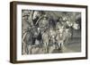 Libya, Homs, Horseback Patrol of Italian Financiers, 1935-null-Framed Giclee Print