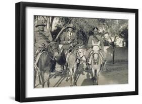 Libya, Homs, Horseback Patrol of Italian Financiers, 1935-null-Framed Giclee Print