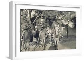 Libya, Homs, Horseback Patrol of Italian Financiers, 1935-null-Framed Giclee Print