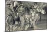 Libya, Homs, Horseback Patrol of Italian Financiers, 1935-null-Mounted Giclee Print