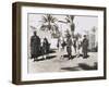 Libya, Italian Guardia Di Finanza Patrol with Mules, Leaving for Survey, 1927-null-Framed Giclee Print