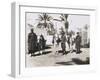 Libya, Italian Guardia Di Finanza Patrol with Mules, Leaving for Survey, 1927-null-Framed Giclee Print