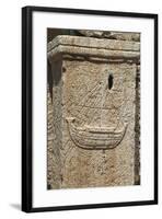 Libya, Tripolitania, Leptis Magna, Stele with Relief of Egyptian Ship-null-Framed Giclee Print