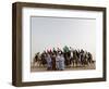 Libyan Camel Riders Holding Flags of Arab Countries Gather to Perform at Sirte Airport-null-Framed Photographic Print