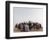 Libyan Camel Riders Holding Flags of Arab Countries Gather to Perform at Sirte Airport-null-Framed Photographic Print