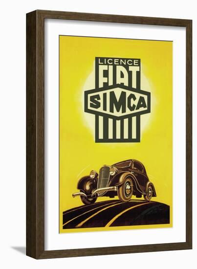 Licence Fiat Simca-null-Framed Art Print