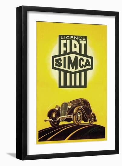 Licence Fiat Simca-null-Framed Art Print