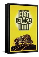 Licence Fiat Simca-null-Framed Stretched Canvas