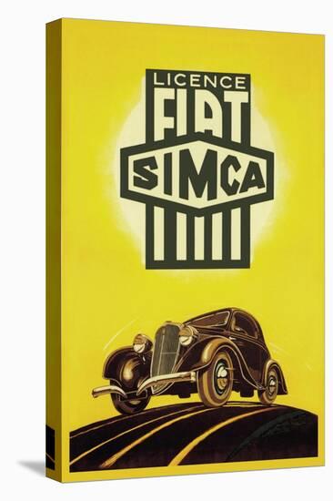 Licence Fiat Simca-null-Stretched Canvas