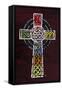 License Plate Art Celtic Cross-Design Turnpike-Framed Stretched Canvas