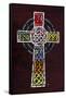 License Plate Art Celtic Cross-Design Turnpike-Framed Stretched Canvas