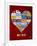 License Plate Art Heart-Design Turnpike-Framed Giclee Print