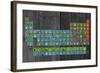 License Plate - Periodic Table-Design Turnpike-Framed Giclee Print