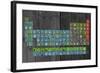 License Plate - Periodic Table-Design Turnpike-Framed Giclee Print