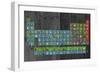 License Plate - Periodic Table-Design Turnpike-Framed Giclee Print