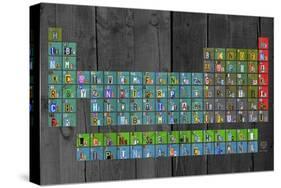 License Plate - Periodic Table-Design Turnpike-Stretched Canvas