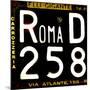 License Plate, Rome-Tosh-Mounted Art Print