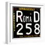 License Plate, Rome-Tosh-Framed Art Print