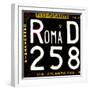 License Plate, Rome-Tosh-Framed Art Print