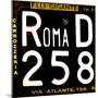 License Plate, Rome-Tosh-Mounted Art Print