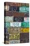 License Plates I-Kathy Mahan-Stretched Canvas