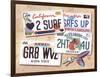 License Plates-Scott Westmoreland-Framed Art Print