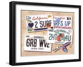 License Plates-Scott Westmoreland-Framed Art Print