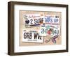 License Plates-Scott Westmoreland-Framed Art Print