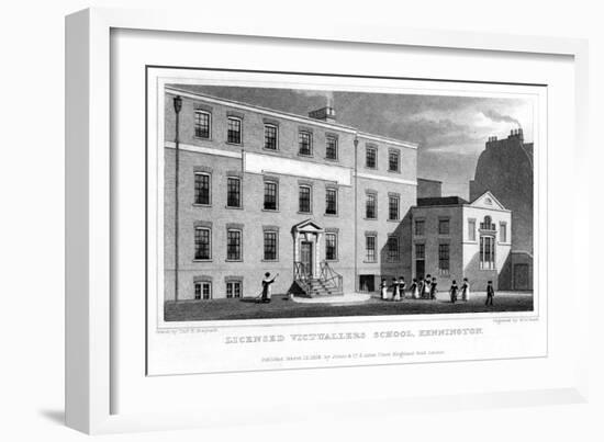 Licensed Victuallers' School, Kennington, London, 1828-HW Bond-Framed Giclee Print
