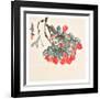 Lichee-Qi Baishi-Framed Art Print