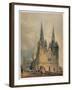 Lichfield Cathedral, Staffordshire, 1794 (W/C over Graphite on Wove Paper)-Thomas Girtin-Framed Giclee Print