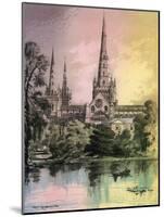 Lichfield Cathedral, Staffordshire, C1870-Alfred Concanen-Mounted Giclee Print