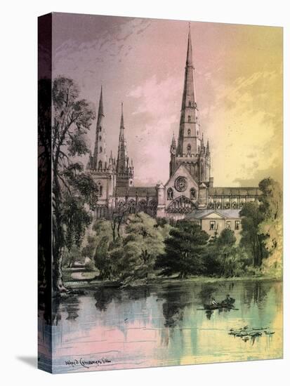 Lichfield Cathedral, Staffordshire, C1870-Alfred Concanen-Stretched Canvas