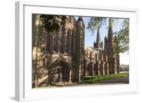 Lichfield Cathedral, West Spires and North Front, Lichfield, Staffordshire, England, United Kingdom-Nick Servian-Framed Photographic Print