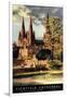 Lichfield, England - View of Lichfield Cathedral British Railways Poster-Lantern Press-Framed Art Print