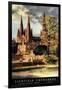 Lichfield, England - View of Lichfield Cathedral British Railways Poster-Lantern Press-Framed Art Print