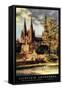 Lichfield, England - View of Lichfield Cathedral British Railways Poster-Lantern Press-Framed Stretched Canvas