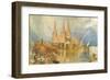 Lichfield, Staffordshire, 1830-J M W Turner-Framed Giclee Print