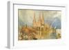 Lichfield, Staffordshire, 1830-J M W Turner-Framed Giclee Print