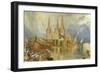 Lichfield, Staffordshire, c.1830-35-J. M. W. Turner-Framed Giclee Print