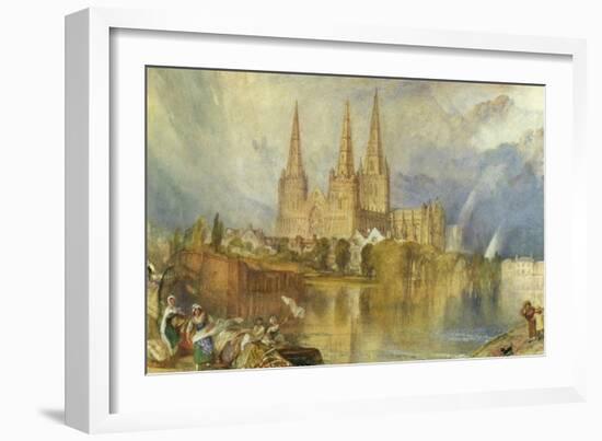 Lichfield, Staffordshire, c.1830-35-J. M. W. Turner-Framed Giclee Print