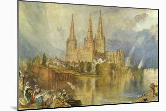 Lichfield, Staffordshire, c.1830-35-J. M. W. Turner-Mounted Giclee Print