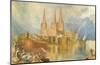 Lichfield, Staffordshire-J M W Turner-Mounted Giclee Print