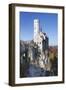 Lichtenstein Castle in Autumn, Swabian Alb, Baden Wurttemberg, Germany, Europe-Markus Lange-Framed Premium Photographic Print