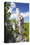 Lichtenstein Castle in Spring, Swabian Alb, Baden Wurttemberg, Germany, Europe-Markus Lange-Stretched Canvas