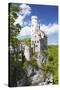 Lichtenstein Castle in Spring, Swabian Alb, Baden Wurttemberg, Germany, Europe-Markus Lange-Stretched Canvas