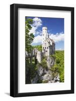 Lichtenstein Castle in Spring, Swabian Alb, Baden Wurttemberg, Germany, Europe-Markus Lange-Framed Photographic Print