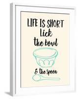 Lick the Bowl and the Spoon-Z Studio-Framed Art Print